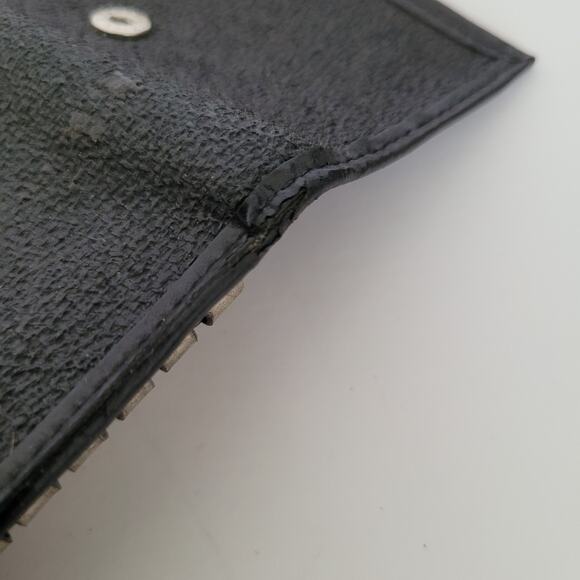 Dunhill Key Card Case Hooks Holder Wallet Logo Black Trifold Designer Coin Retro - Picture 8 of 12